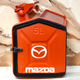 Подарочный набор для мужчин Канистра бар 5 л оранжевая с логотипом Mazda + 2 бокала - изображение 1