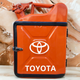Подарочный набор для мужчин Канистра бар 10 л оранжевая с логотипом Toyota + 2 бокала - изображение 1