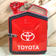 Подарочный набор для мужчин Канистра бар 5 л красная с логотипом Toyota + 2 бокала - изображение 1