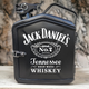 Подарунок набір для чоловіків Каністра бар 5 л чорна з принтом Jack Daniel's + 2 келиха - зображення 1
