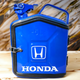 Подарунок набір для чоловіків Каністра бар 5 л синя з логотипом Honda + 2 келиха - зображення 1