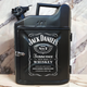 Подарунок набір для чоловіків Каністра бар 10 л чорна з принтом Jack Daniel's + 2 келиха - зображення 1