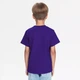 Детская футболка JHK, KID T-SHIRT, базовая, однотонная, для мальчика, фиолетовая, размер 116, на 5/6 лет - изображение 3