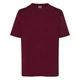 Детская футболка JHK, KID T-SHIRT, базовая, однотонная, для мальчика, бордовая, размер 116, на 5/6 лет - изображение 4