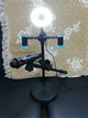 Кольцевая лампа 4в1 Ring Light RL38 стойка с двумя держателями для телефона и микрофона, свет для блогера - изображение 7