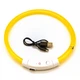 Светодиодный LED ошейник Lesko L-18 Yellow L USB для собак и котов светящийся водоотталкивающий - изображение 4