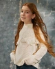 Детский свитер для девочки Coccodrillo Romantic Kids ZC2172101ROK-003 116 см Экрю (5904705999483) - изображение 8