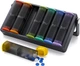 Премиальный контейнер для таблеток Koviuu Weekly Pill Organizer Translucent black - изображение 1