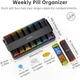 Премиальный контейнер для таблеток Koviuu Weekly Pill Organizer Translucent black - изображение 3