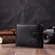 Небольшой вместительный кошелек из натуральной кожи ST Leather 22456 Черный - изображение 7