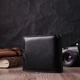 Отличный горизонтальный кошелек для мужчин из натуральной кожи ST Leather 22465 Черный - изображение 5