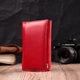 Женский кошелек в три сложения из натуральной кожи ST Leather 19469 Красный - изображение 7