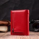 Яркий женский кошелек с монетницей из натуральной кожи ST Leather 19482 Красный - изображение 5