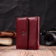 Шкіряний жіночий гаманець із монетницею ST Leather 19480 Бордовий - зображення 3