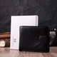 Гаманець для чоловіків зручного розміру із натуральної шкіри ST Leather 22461 Чорний - зображення 7