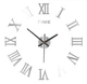 Часы настенные зеркальные Римские цифры TIME серебро до 40см - изображение 1