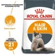 Корм Royal Canin Hair Skin Care с проблемной шерстью набор корму для кошек 2 кг + 4 паучи - изображение 2