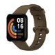 Силиконовый ремешок HMU для Xiaomi Redmi Watch 2 Lite, 20 мм, темно-коричневый - изображение 4