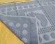 Турецький рушник для ніг Zeron 50х70 Blue щільність 750 г/м2 - зображення 3