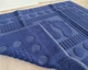 Турецкое полотенце для ног Zeron 50х70 Dark Blue плотность 750 г/м2 - изображение 3