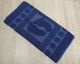 Турецкое полотенце для ног Zeron 50х70 Dark Blue плотность 750 г/м2 - изображение 4