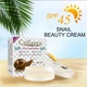 Крем для лица Collagen deep nourishment SPF 45 Snail beauty cream Противопигментный солнцезащитный с коллагеном и улиткой 30 гр - изображение 2