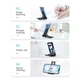 Настольный держатель - подставка для мобильных телефонов/планшетов Essager Mobile Holder Black - изображение 9
