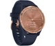 Смарт-часы Garmin Vivomove 3s Rose Gold Stainless Steel Bezel w. Navy and Silicone B. (010-02238-03) - изображение 3