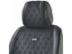 Накидка на сидіння преміум класу велюр Beltex New York чорний black передні BX84150 - зображення 3