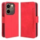 Чехол-книжка с кармашками Deexe Wallet Stand для Infinix Hot 40i - Red - изображение 1