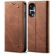 Чохол-книжка з кишеньками UniCase Jeans Wallet для Honor 70 - Coffee - зображення 1