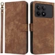 Чехол-книжка Deexe Delta Book для Xiaomi Poco X6 Pro - Brown - изображение 1
