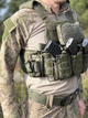 Плитоноска разгрузочный жилет ASDAG Waterproof Cordura 1000 под 4 магазина размер плиты 25х30 см Олива - изображение 11