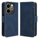 Чехол-книжка с кармашками Deexe Wallet Stand для Infinix Hot 40i - Blue - изображение 1