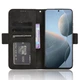 Чехол-книжка с кармашками Deexe Wallet Stand для Xiaomi Poco X6 Pro - Black - изображение 3