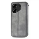 Чехол Deexe Rhombus Wallet для TECNO Pova 5 - Grey - изображение 5