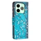 Чохол з малюнком Deexe Color Wallet для Infinix Hot 40 / 40 Pro - Plum Blossom - зображення 3