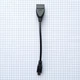 MiniUSB OTG кабель адаптер переходник 0.1м Черный - изображение 1