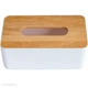 Салфетница 21х13х10см с деревянной крышкой Wooden белая (Napkinwood) - изображение 2