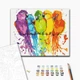 Картина по номерам Разноцветные попугаи (BS28115) Brushme 40x50 см - изображение 2