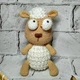 М'яка іграшка ручної роботи в'язана Овечка Доллі амігурумі Hand Made 20 см Молочна 202-44 - зображення 1
