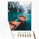 Картина по номерам Лодки на высокогорном озере (BS51602) Brushme 40x50 см - изображение 2