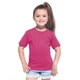 Детская футболка JHK, KID T-SHIRT, базовая, однотонная, для девочки, малиновая, размер 110, на 5/6 лет - изображение 1