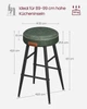 Барный стул набор 2 шт. 49.5×49.5×63 см зеленый - изображение 6