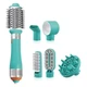 Мультистайлер фен для волос ENZO EN-750 Professional Volumizer 6 в 1 Blow-out Brush, стайлер для укладки волос Бирюзовый (D-2019091407) - изображение 4