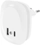 Ночник Ledvance Lunetta Edge Sen 0,5W 9Lm 3000K із USB/ TYPE-C білий (4099854088513) - зображення 1
