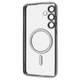 Чехол ударостойкий Wave Metal Color Case with MagSafe + линзы на камеру для Samsung Galaxy S24 FE Silver - изображение 2