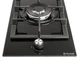 Газовая варочная поверхность Domino Perfelli HGM 31404 BL, черная эмалированная компактная на 1 турбо конфорку - изображение 7