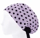 Медицинская шапочка женская HeadwearUniverse универсальная принт Горохи чёрные на сиреневом - изображение 3