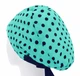 Медицинская шапочка женская HeadwearUniverse универсальная принт Горохи на мяте - изображение 2